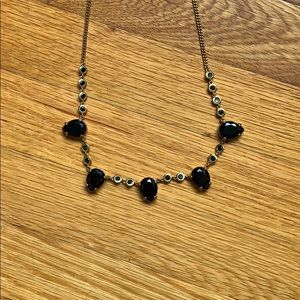 J. Crew Black Stone Necklace